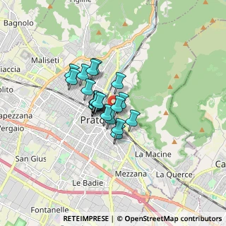 Mappa Via Antonio Rosmini, 59100 Prato PO, Italia (1.023)