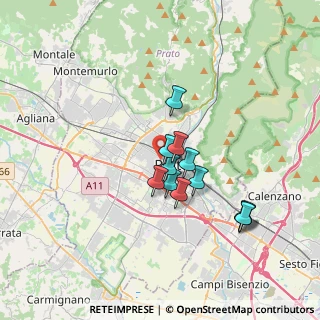 Mappa Via Orti del Pero, 59100 Prato PO, Italia (2.8525)
