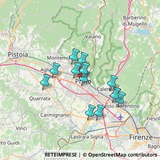 Mappa Via Orti del Pero, 59100 Prato PO, Italia (5.79583)