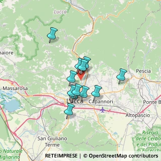 Mappa Via di Moriano, 55100 Lucca LU, Italia (5.01167)