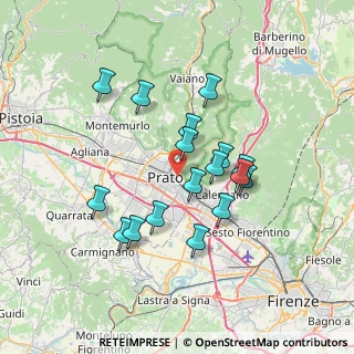 Mappa Via Romolo Caggese, 59100 Prato PO, Italia (6.33118)