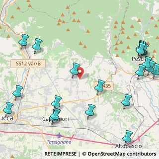 Mappa Via Tofori, 55012 Capannori LU, Italia (6.324)