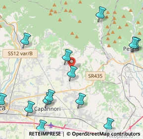 Mappa Via Tofori, 55012 Capannori LU, Italia (5.96929)