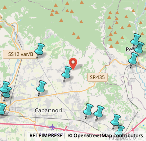 Mappa Via Tofori, 55012 Capannori LU, Italia (6.81071)