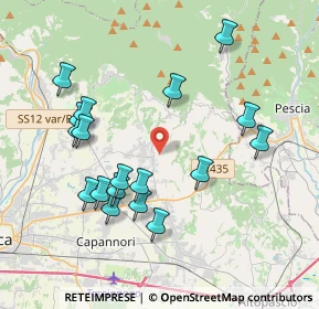 Mappa Via Tofori, 55012 Capannori LU, Italia (4.08222)