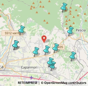 Mappa Via Tofori, 55012 Capannori LU, Italia (4.55545)