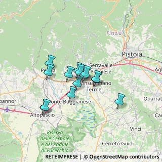 Mappa Via Vincenzo Monti, 51016 Montecatini Terme PT, Italia (4.83714)