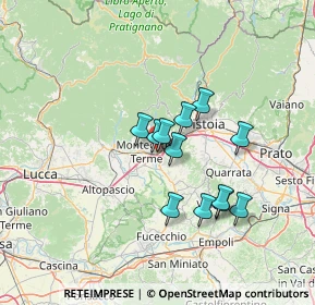 Mappa Via Donatori del Sangue, 51018 Pieve A Nievole PT, Italia (10.965)