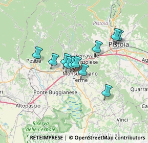 Mappa Via Donatori del Sangue, 51018 Pieve A Nievole PT, Italia (5.10727)