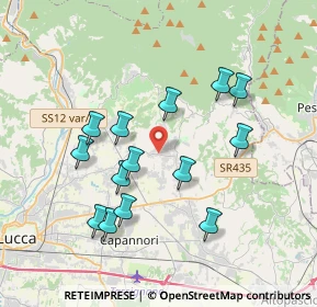 Mappa 55018 Capannori LU, Italia (3.64643)