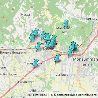 Mappa Via Enrico Toti, 51016 Montecatini Terme PT, Italia (1.3515)