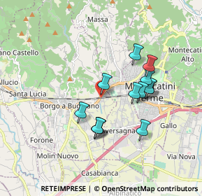 Mappa Via Pistoiese, 51011 Buggiano PT, Italia (1.56846)