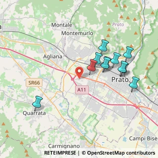 Mappa Via Carlo Levi, 59100 Prato PO, Italia (3.94182)