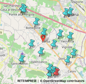 Mappa Via Bottaia, 51039 Barba PT, Italia (2.5485)