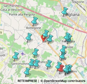 Mappa Via Bottaia, 51039 Barba PT, Italia (2.457)