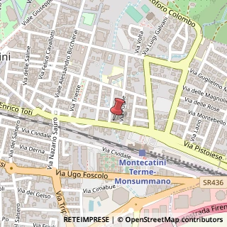Mappa Corso Giacomo Matteotti, 141, 51016 Montecatini Terme, Pistoia (Toscana)