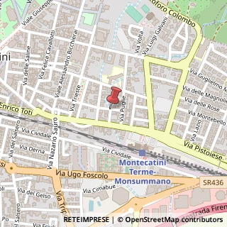 Mappa Via Francesco Redi, 21, 51016 Montecatini Terme, Pistoia (Toscana)