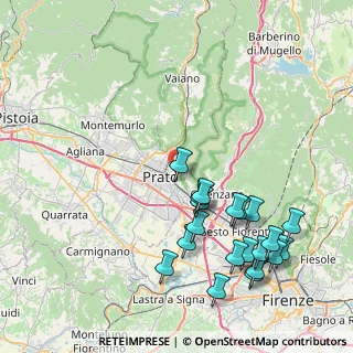Mappa Via Giolica Alta, 59100 Prato PO, Italia (9.607)