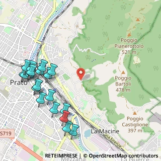 Mappa Via Giolica Alta, 59100 Prato PO, Italia (1.3355)