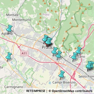 Mappa Via Giuseppe Mazzoni, 59100 Prato PO, Italia (4.48067)