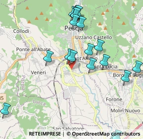 Mappa Via delle Rose, 51017 Pescia PT, Italia (2.535)