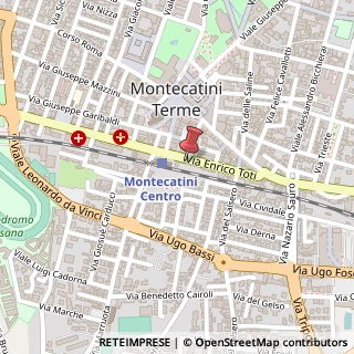 Mappa Via Enrico Toti, 10, 51016 Montecatini Terme, Pistoia (Toscana)