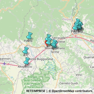 Mappa Via Francesco Redi, 51016 Montecatini Terme PT, Italia (8.46538)