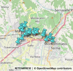 Mappa Via dei Pini, 51018 Pieve A Nievole PT, Italia (1.24667)