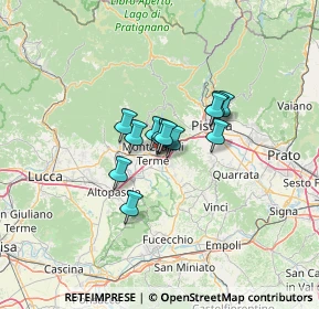 Mappa Via dei Pini, 51018 Pieve A Nievole PT, Italia (7.16385)