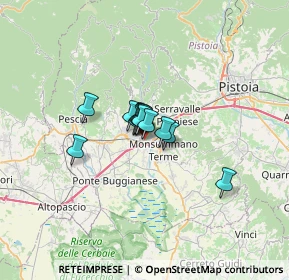 Mappa Via dei Pini, 51018 Pieve A Nievole PT, Italia (3.03615)