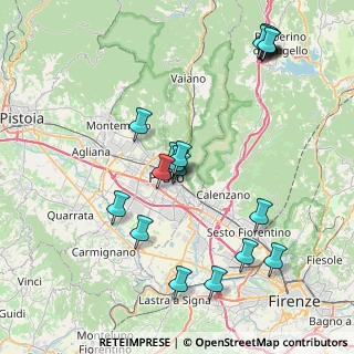 Mappa Via Benedetto Varchi, 59100 Prato PO, Italia (9.335)