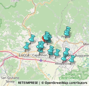 Mappa Via Traversa, 55018 Capannori LU, Italia (5.36588)