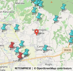 Mappa Via Traversa, 55018 Capannori LU, Italia (2.9475)