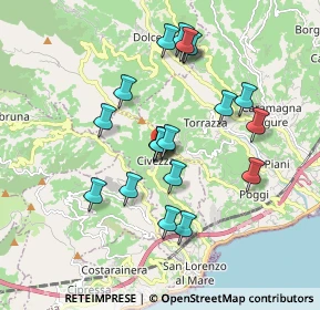 Mappa Via Civezza, 18100 Imperia IM, Italia (1.6795)