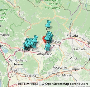 Mappa Via Guinigi, 51017 Pescia PT, Italia (9.9685)