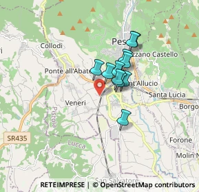 Mappa Via Guinigi, 51017 Pescia PT, Italia (1.14)
