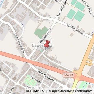 Mappa Via della Chiesa di Capezzana,  3, 59100 Prato, Prato (Toscana)