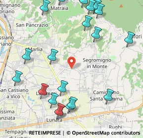 Mappa Chiesa di San Colombano, 55018 Capannori LU, Italia (2.742)