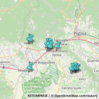 Mappa Via Sardegna, 51016 Montecatini Terme PT, Italia (6.65286)