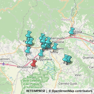 Mappa Via Sardegna, 51016 Montecatini Terme PT, Italia (5.437)