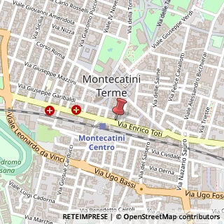 Mappa Via Enrico Toti, 5, 51016 Montecatini Terme, Pistoia (Toscana)