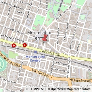 Mappa Piazza XX Settembre, 32, 51016 Montecatini Terme, Pistoia (Toscana)