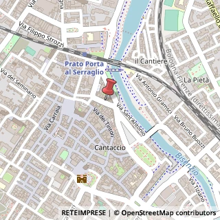Mappa Via Santa Margherita, 21, 59100 Prato, Prato (Toscana)