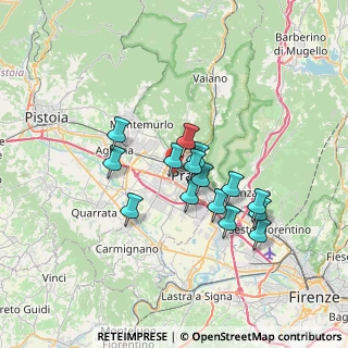 Mappa Via Silvio Ceccatelli, 59100 Prato PO, Italia (5.704)