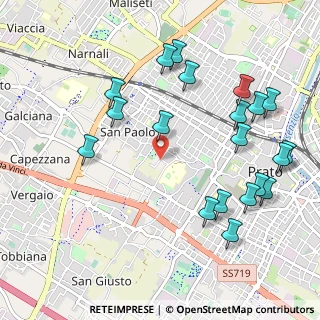 Mappa Via Silvio Ceccatelli, 59100 Prato PO, Italia (1.212)