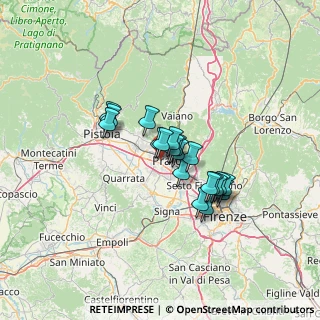 Mappa Via Silvio Ceccatelli, 59100 Prato PO, Italia (9.7085)