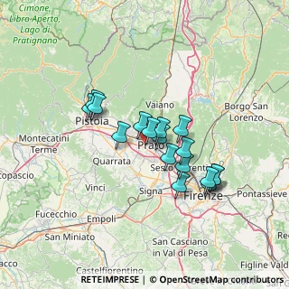 Mappa Via Silvio Ceccatelli, 59100 Prato PO, Italia (11.3)