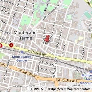 Mappa Via Arcibaldo Giannini, 7, 51016 Montecatini Terme, Pistoia (Toscana)