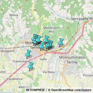 Mappa Via delle Magnolie, 51016 Montecatini Terme PT, Italia (1.04059)