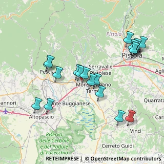 Mappa Via delle Magnolie, 51016 Montecatini Terme PT, Italia (8.474)